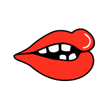 Gif animé bouche dents